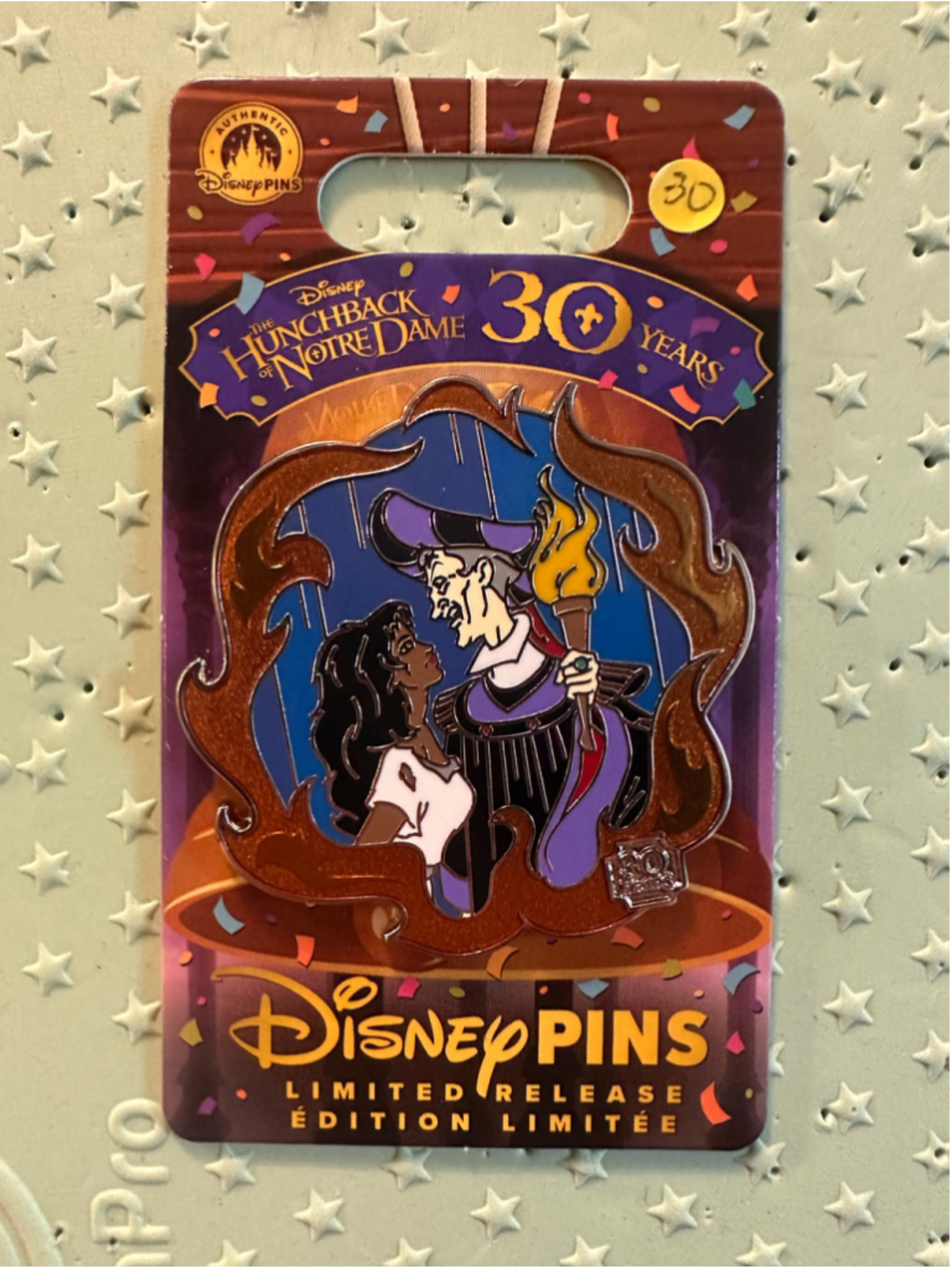 Disney Parks 2026 Hunchback Of Notre Dame 30th Anniversary Esmeralda Frollo Pin